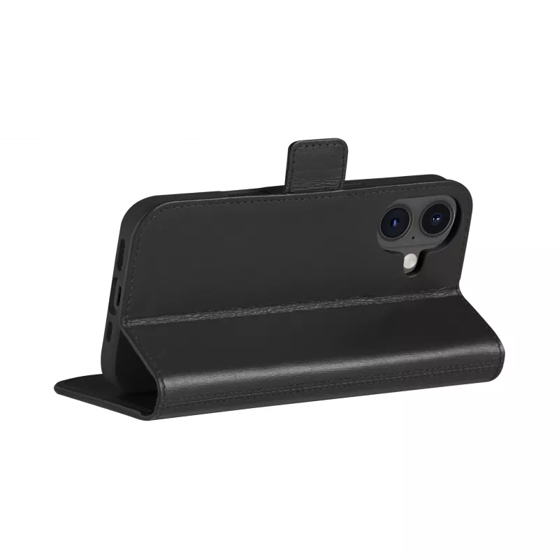 dbramante1928 iPhone 16 -foliokotelo musta 3 korttipaikkaa