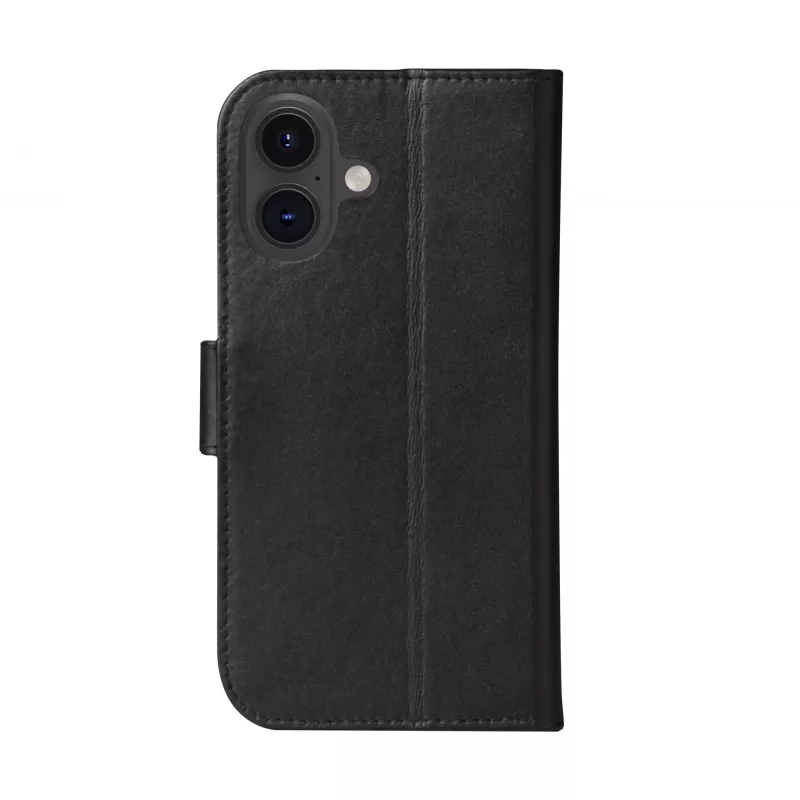 dbramante1928 iPhone 16 -foliokotelo musta 3 korttipaikkaa