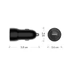 Autolaturi dbramante1928 re-charge USB-A 18W – 12–24V, 1× USB-A, musta