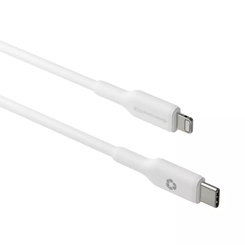 dbramante1928 re-charge - kaapeli 1 m USB-C–Lightning - valkoinen, 1 m, USB-C, USB 2.0, 0,48 Gbit/s, valkoinen