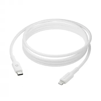 USB-C–Lightning-kaapeli 2 m, dbramante re-charge (USB 2.0, valkoinen)