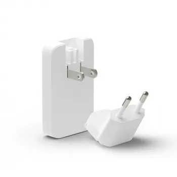 dbramante dbramante1928 Pro EU/US ohut laturi — USB-C 20 W + USB-A 18 W, valkoinen, AC sisäkäyttöön