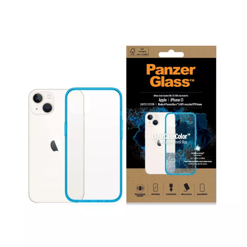 ClearCaseColor -kotelo PanzerGlass Apple iPhone 13 Bondie Blue