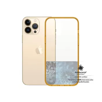 Suojakotelo ClearCaseColor PanzerGlass iPhone 13 Pro Max 6,7 tuuman näytölle – PET ja karkaistu lasi, oranssi
