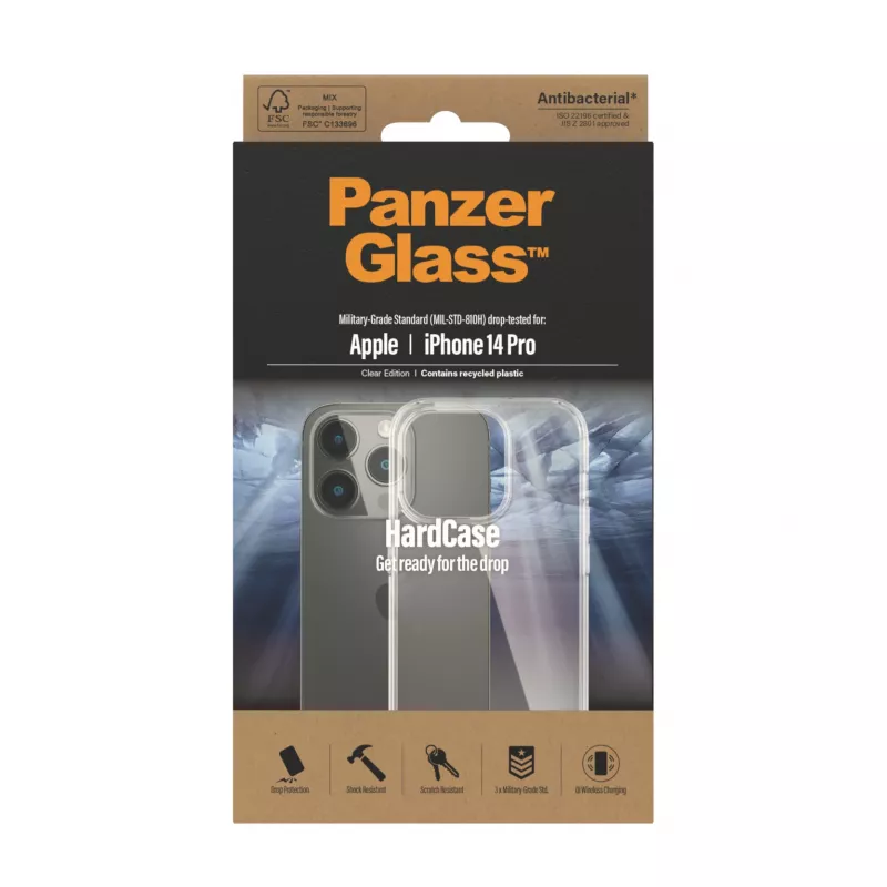 PanzerGlass ® HardCase iPhone 14 Pro | kirkas