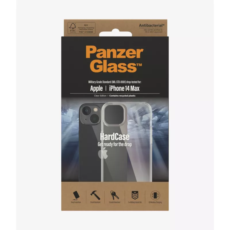 PanzerGlass HardCase puhelinkotelo 17 cm (6,7 tuumaa) suojakotelo läpinäkyvä