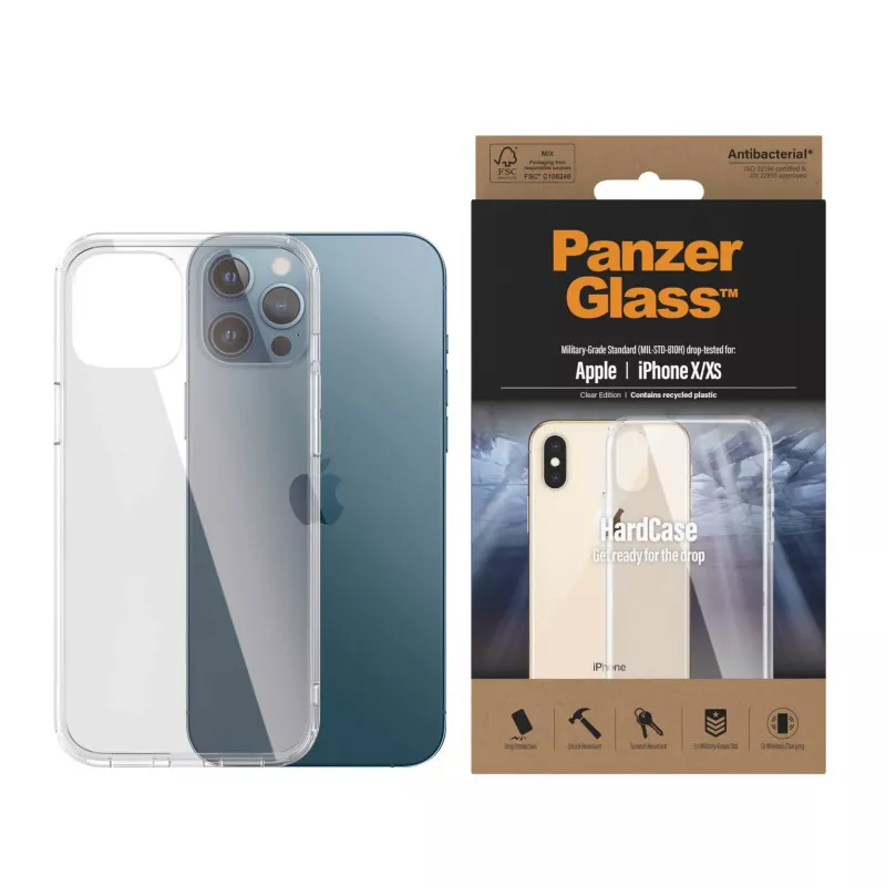 PanzerGlass ® HardCase läpinäkyvä iPhone 12 Pro Max, kotelo, Apple, Apple - iPhone 12 Pro Max, läpinäkyvä