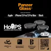 PanzerGlass Hoops kameran linssinsuoja iPhone 13 Pro 13 Pro Max musta naarmuuntumaton
