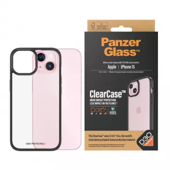 Suojakotelo PanzerGlass ClearCase iPhone 15 D3O läpinäkyvä