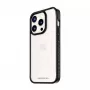 PanzerGlass ® ClearCase läpinäkyvä mustalla kehyksellä ja D3O® iPhone 15 Pro