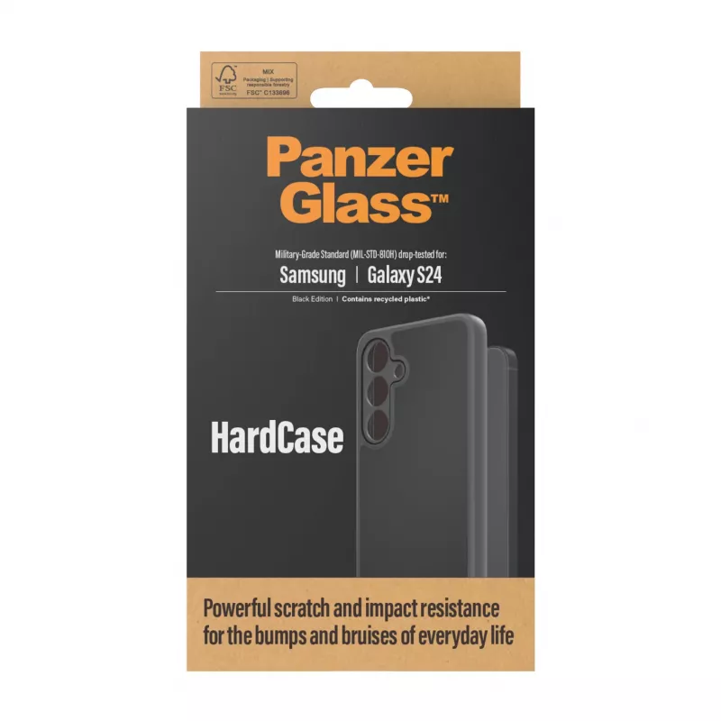 PanzerGlass ® HardCase musta Samsung Galaxy S24, kotelo, Samsung, Samsung - Galaxy S24, musta