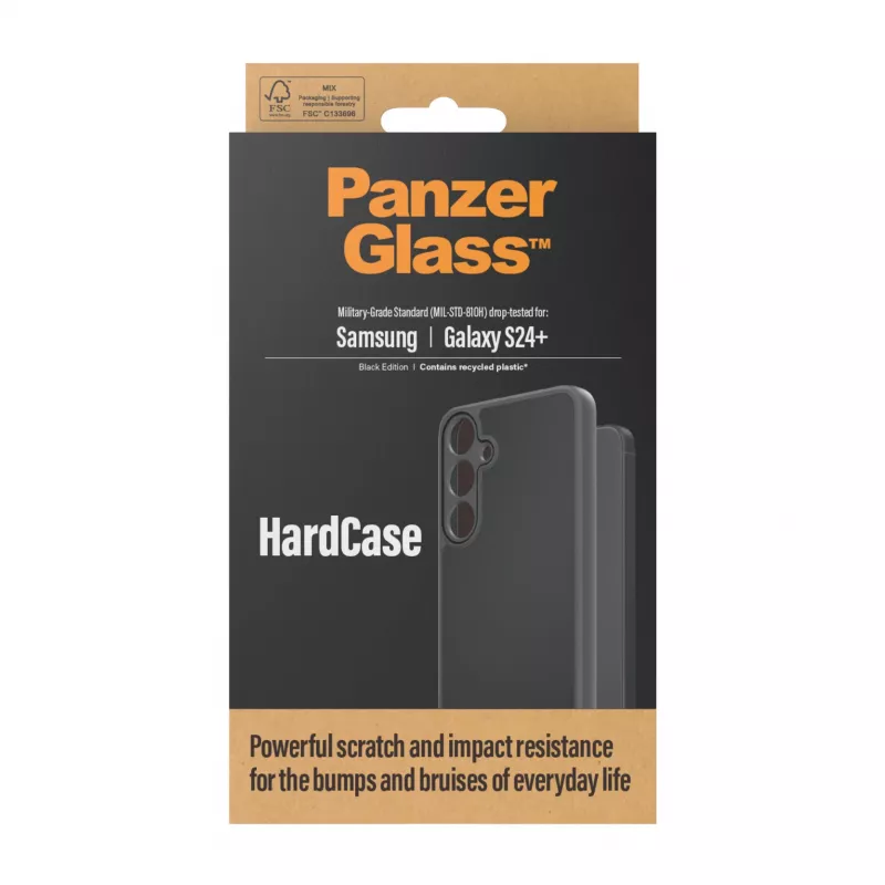 PanzerGlass ® HardCase musta Samsung Galaxy S24+, kotelo, Samsung, Samsung - Galaxy S24 Plus, musta