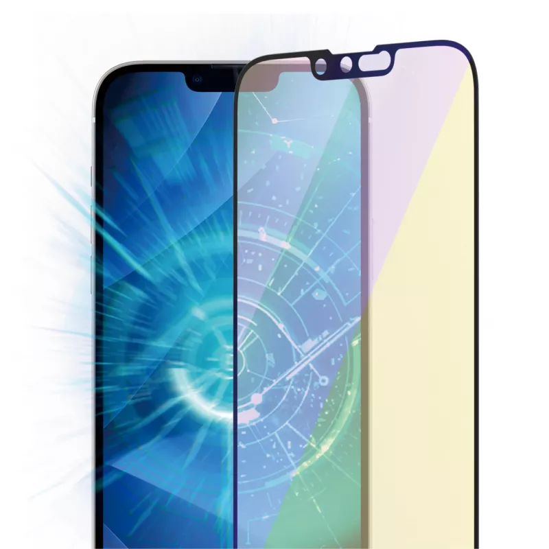 PanzerGlass ® sinivaloa suodattava näytönsuoja iPhone 14 Plus | 13 Pro Max | Ultra-Wide Fit ja EasyAligner
