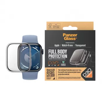 PanzerGlass näytönsuojakalvo Full Body Apple Watch Series 9 41mm läpinäkyvä