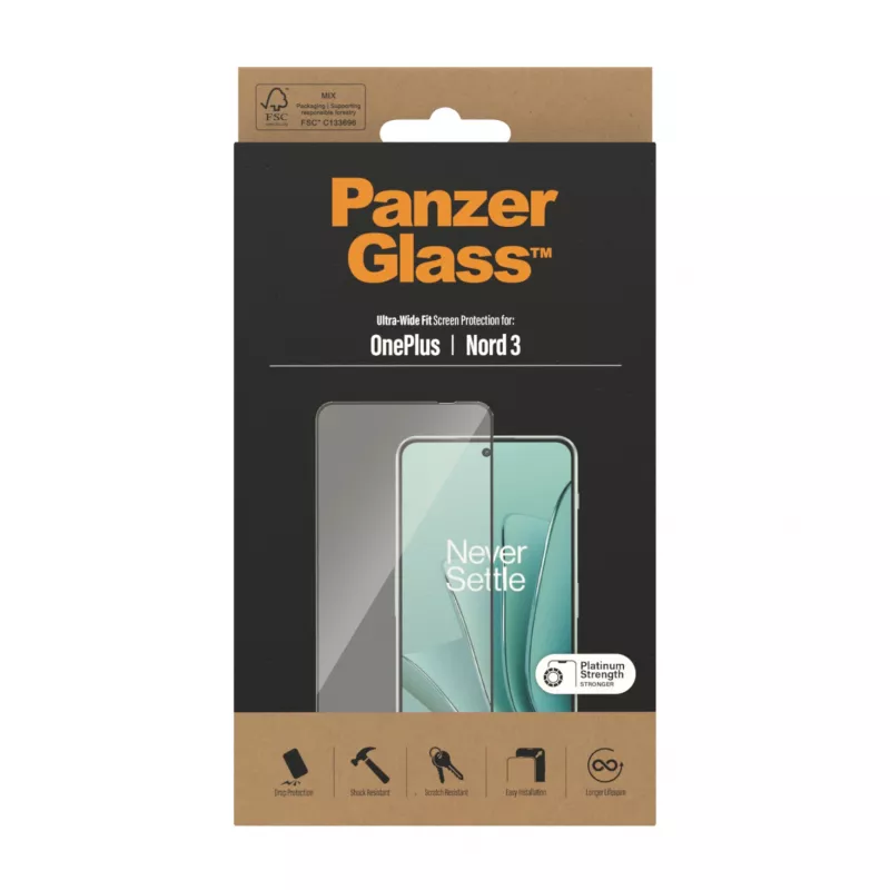 PanzerGlass® näytönsuojakalvo OnePlus Nord 3 5G | Ultra-Wide Fit