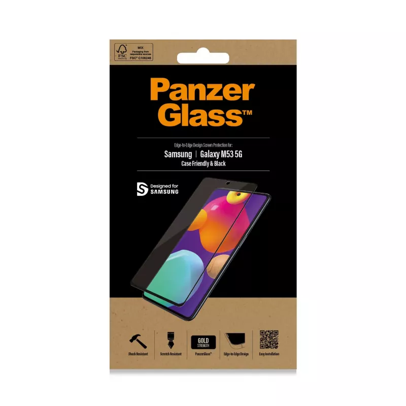 PanzerGlass® näytönsuoja Samsung Galaxy M53 5G | M54 5G | Ultra-Wide Fit