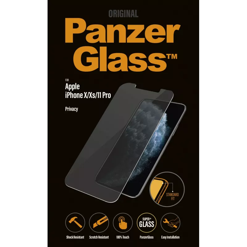 PanzerGlass ® tietosuoja näytönsuojakalvo iPhone 11 Pro | Xs | X | Standard Fit