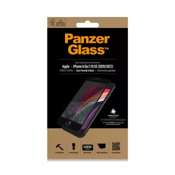 PanzerGlass ® tietosuojakalvo iPhone SE (2020/2022) | 8 | 7 | 6 | 6s | Edge-to-Edge