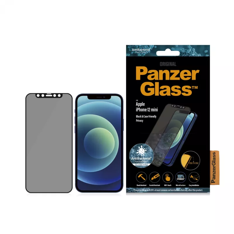 PanzerGlass ® tietosuoja-näytönsuojakalvo iPhone 12 Mini | Edge-to-Edge