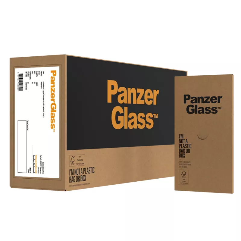 PanzerGlass® tietosuoja-näytönsuojakalvo iPhone 15 Pro | Ultra-Wide Fit EasyAligner-telineellä | Bulk