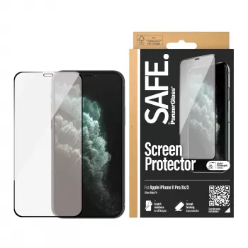PanzerGlass SAFE. by ® näytönsuoja iPhone X | Xs | 11 Pro | reunasta reunaan
