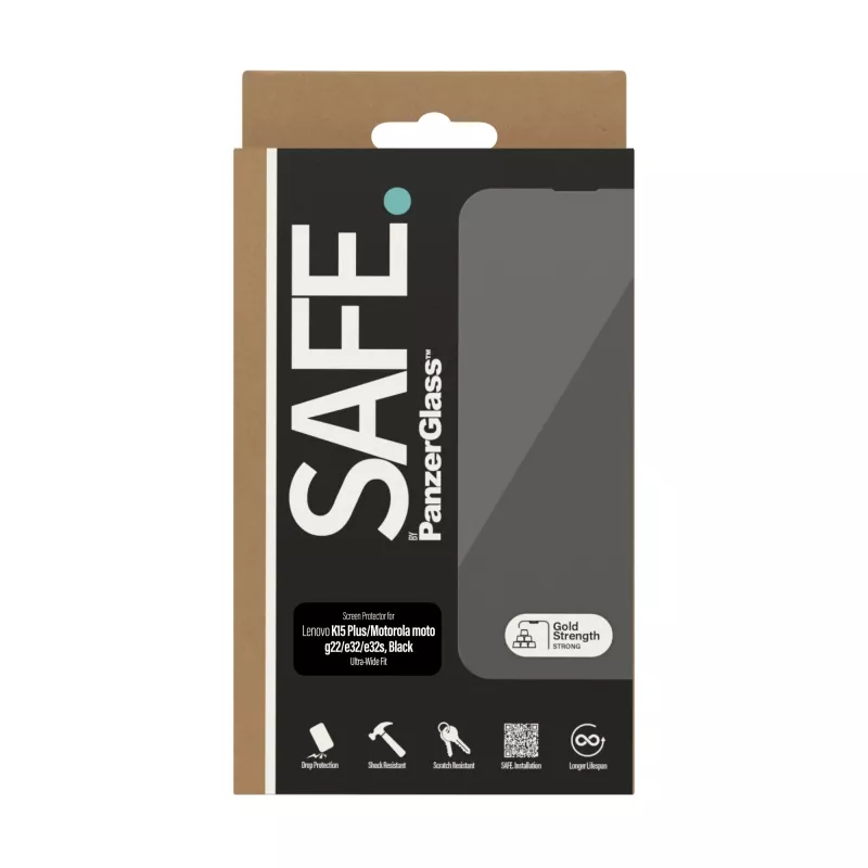 PanzerGlass SAFE. by ® näytönsuojakalvo Lenovo K15 Plus | Motorola moto g22 | e32 | e32s