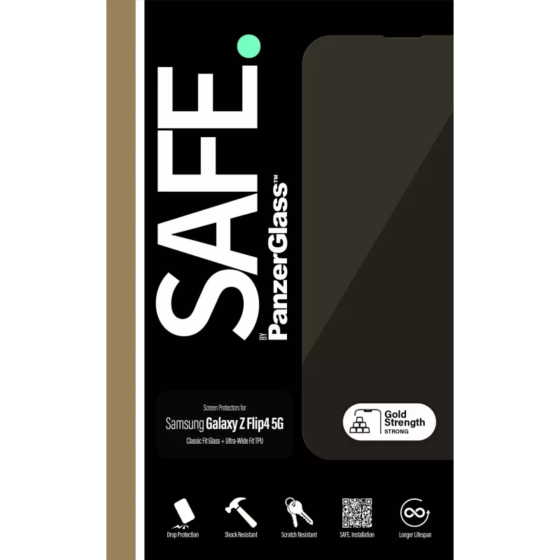 PanzerGlass SAFE. by ® näytönsuoja Samsung Galaxy Z Flip4 5G