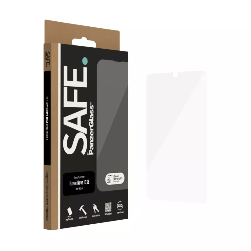PanzerGlass SAFE. by ® näytönsuoja Huawei Nova 10 SE | Ultra-Wide Fit