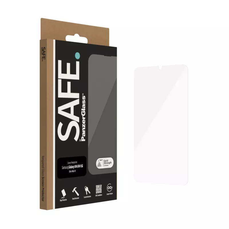 PanzerGlass SAFE. by ® näytönsuojakalvo Samsung Galaxy A14 | A14 5G | Ultra-Wide Fit