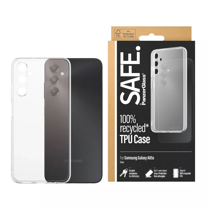 PanzerGlass SAFE. by ® TPU-kotelo läpinäkyvä Samsung Galaxy A05s