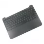Kannettavan tietokoneen runko pohja pohjoismaisella näppäimistöllä HP 917442-DH1 HP Chromebook 11 G5, musta