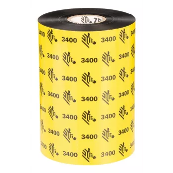 Zebra 3400 vaha-hartsilämpösiirtoteippi 450 m musta