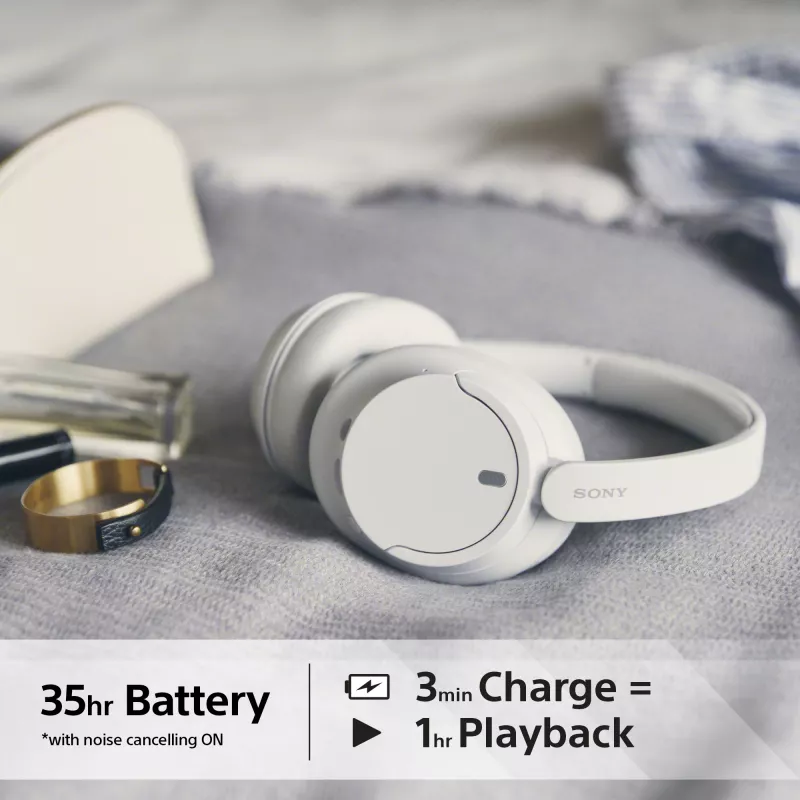 Sony WH-CH720 headset johdollinen & langaton panta puhelut/musiikki USB Type-C Bluetooth valkoinen