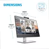 HP E24m G4 -tietokonenäyttö 60,5 cm (23,8 inch) 1920 x 1080 pikseliä Full HD musta, hopea