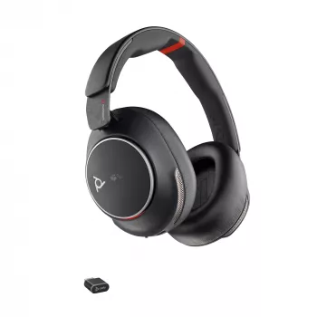HP Poly Voyager Surround 85 UC Microsoft Teams -sertifioitu USB-C-kuulokemikrofoni +USB-C/A-sovitin +latausteline