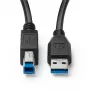 Microconnect MC-ITH-USB3AB-005 USB-kaapeli USB 3.2 Gen 1 (3.1 Gen 1) 5 m USB A USB B musta