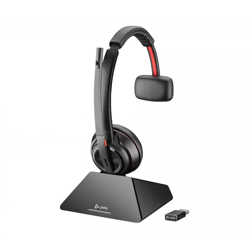 HP Poly Savi 8210 monaural DECT 1880-1900 MHz Top + lataustelakka