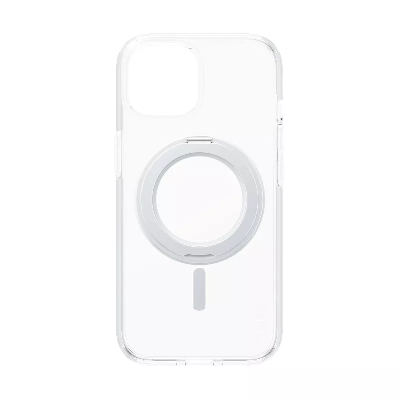PanzerGlass CARE™ by ® kotelo läpinäkyvä w. Silver Kickstand & MagSafe iPhone 15