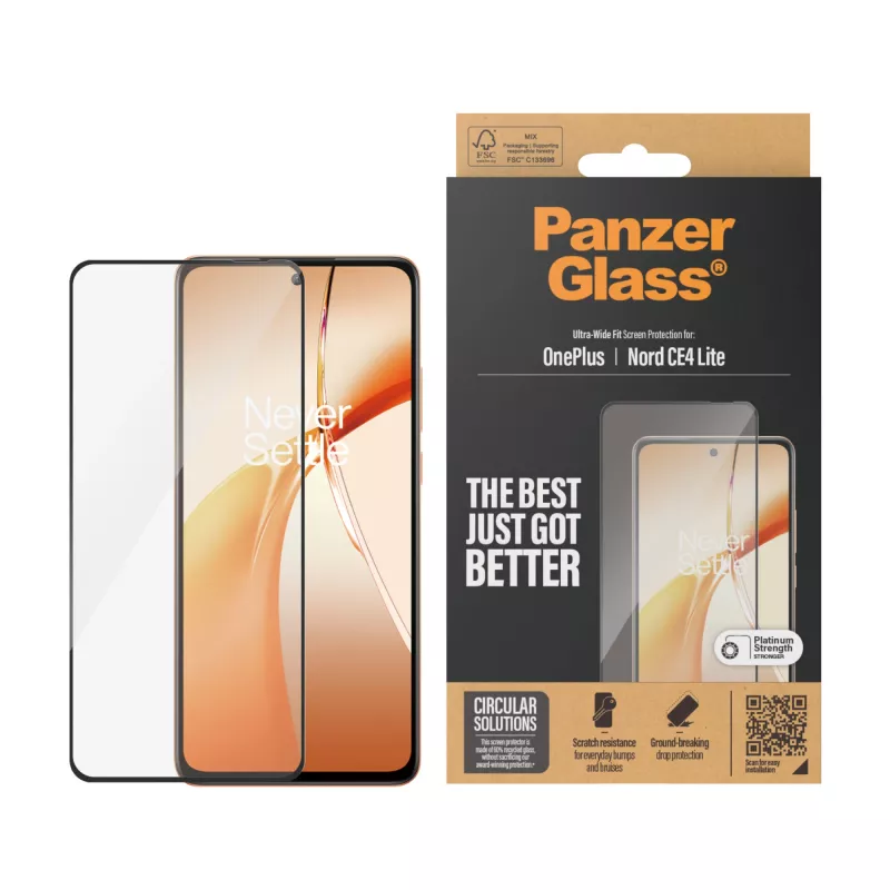 PanzerGlass ® näytönsuoja OnePlus Nord CE4 Lite | Ultra-Wide Fit