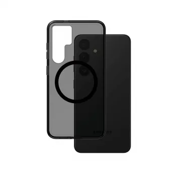PanzerGlass CARE™ by ® Urban Combat Case Smokey mustalla Qi-yhteensopiva Samsung Galaxy S24
