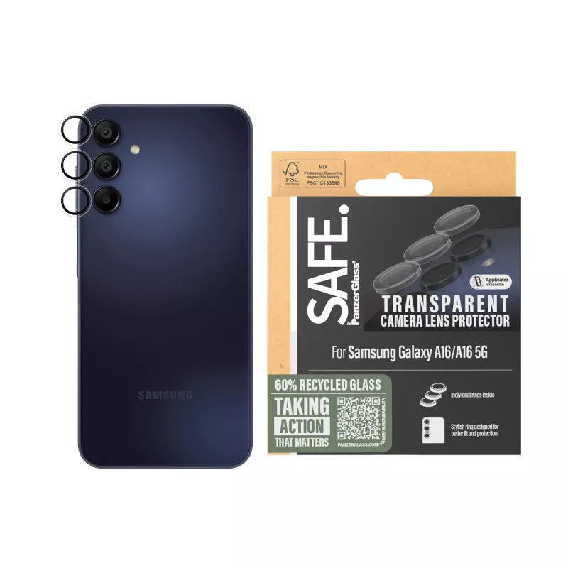 PanzerGlass SAFE. by ® kameransuoja läpinäkyvä Samsung Galaxy A16 4G | A16 5G