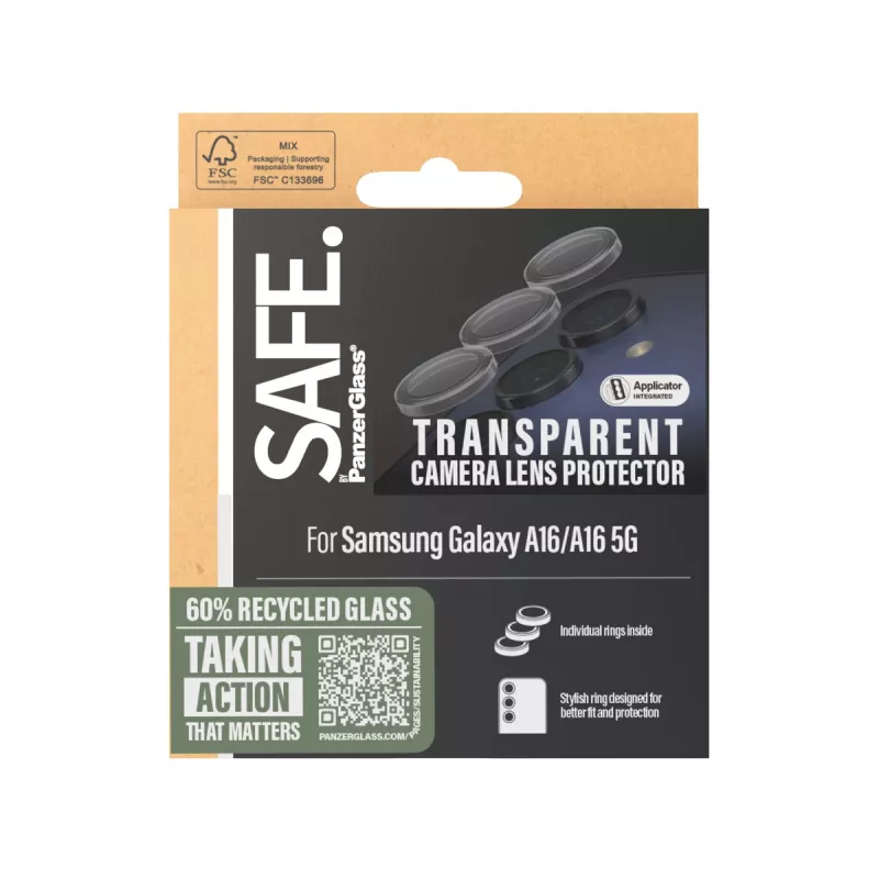 PanzerGlass SAFE. by ® kameransuoja läpinäkyvä Samsung Galaxy A16 4G | A16 5G