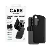 PanzerGlass CARE 2-in-1 lompakkokotelo Qi-toiminnolla Samsung Galaxy S26, läpinäkyvä kotelo