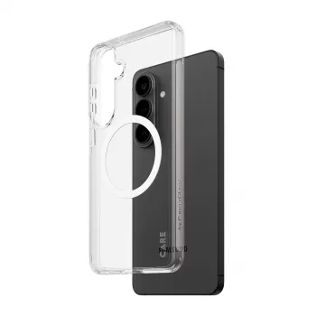 PanzerGlass CARE Urban Explorer Case suojakotelo Samsung Galaxy S26+ — läpinäkyvä, valkoinen Qi-yhteensopiva