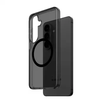 Suojakotelo PanzerGlass CARE™ Smokey Case musta Qi Samsung Galaxy S26