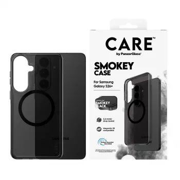 PanzerGlass CARE™ by ® Urban Explorer Case Smokey musta Qi Samsung Galaxy S26+