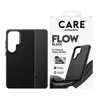 PanzerGlass CARE™ by ® Flow Case musta Qi Samsung Galaxy S26 Ultra
