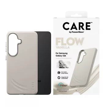 PanzerGlass CARE™ by ® Flow Case Vanilla Qi Samsung Galaxy S26
