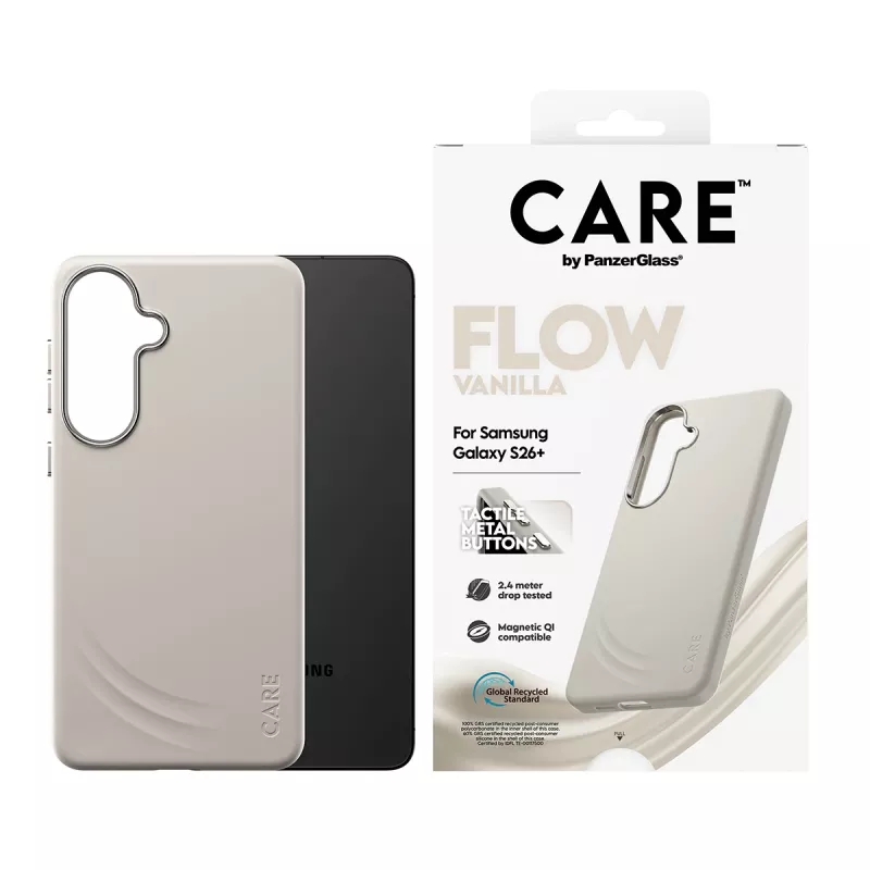 PanzerGlass CARE™ by ® Flow Case Vanilla Qi Samsung Galaxy S26+