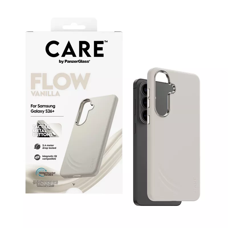 PanzerGlass CARE™ by ® Flow Case Vanilla Qi Samsung Galaxy S26+